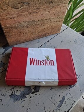 Vintage Winston Domino Set Heavy Quality Dominoes Case
